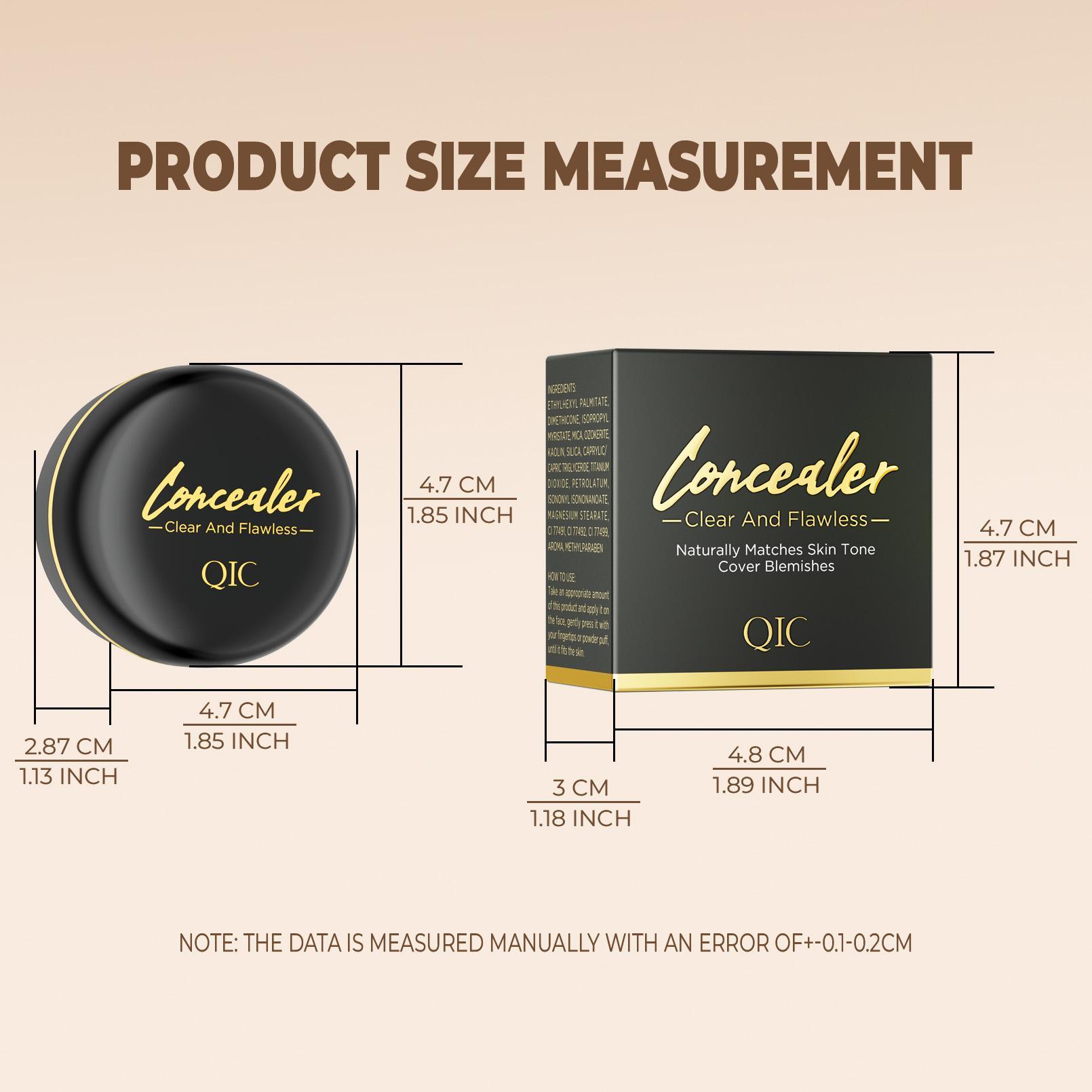 1PC Concealer, Natural Color Correcting Concealer for Women, Full Coverage Makeup for Face, Eye, Body, Nourishing Makeup for a More Even Complexion