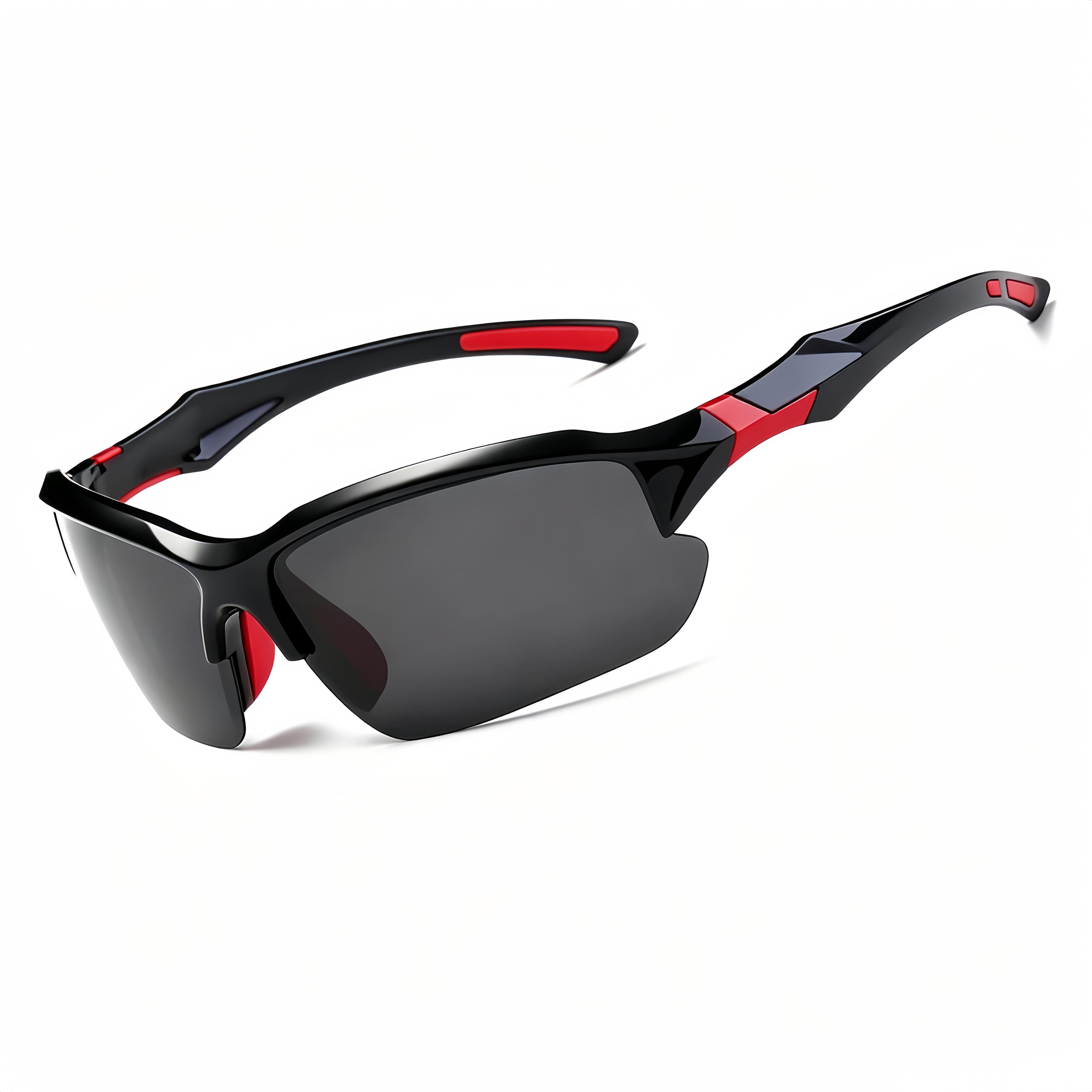 4-Pack Polarized Sunglasses for Male & Female - Rimless, Lightweight, Windproof Multi-Sports Eyewear with Polarised Lens, Ideal for Driving, Square/Cat Eye/Oversized Styles, Adult Gifts