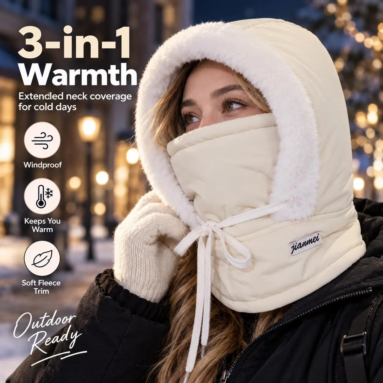 Winter Trapper Hat | Fleece Lined Earflap Hat, Windproof for Cycling & Outdoor