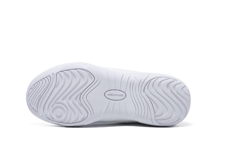 BAXINIER Youth Girls White Cheerleading Shoes Breathable Youth Cheer Competition Sneakers Athletic Training Dance Tennis Walking Cheerleading Shoes for Girls dance shoe