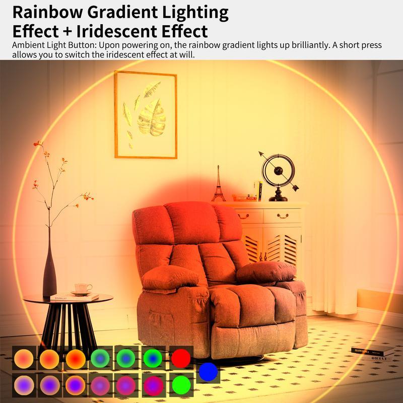 2025 Smart LED Motion Sensor Night Light – Rechargeable RGB Ambient Wall Lamp, Dimmable Auto-On Step Light, Magnetic Stick-On, USB Fast Charging, Long Battery Life, Plug-Free Cozy Lighting Perfect for Bedroom, Stairs, Hallway, Desk, Room Decor & Halloween