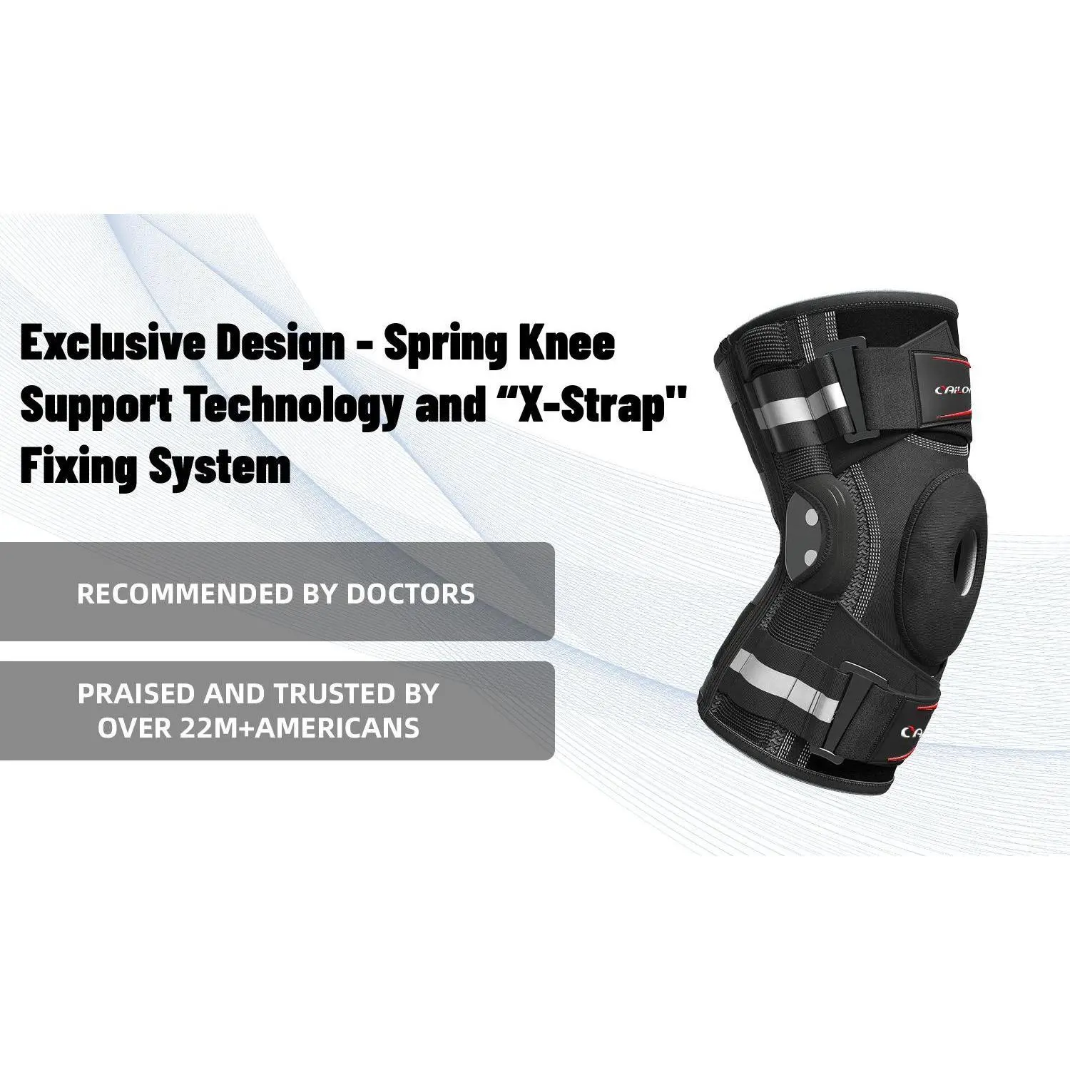 Open Patella Knee Brace for Basketball Players, Adjustable Support Compression Sleeve with Gel & Removable Pads, Breathable Stabilizer for Knee Pain Relief, Running, Gym