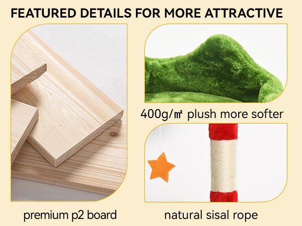 Yitahome Tall Cat Tree Tower for Indoor Cats, 75in Multi-Level Cat Climbing Tower with Cat Condos, Top Perches, Hammock, Sisal Scratching Posts and Board, Kittens Play Activity Center, Christmas Decor