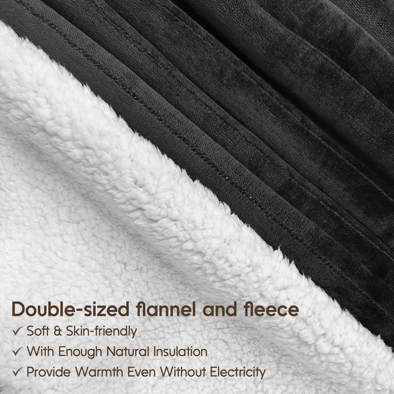 Heated Blanket Flannel Electric Blanket Winter Warm Thickened Woolen Futon Cover Legs Knee Blanket Sofa Multifunctional heating Blanket Christmas gift and Halloween gift