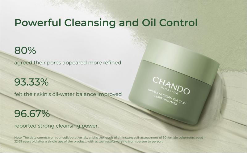 CHANDO Himalaya Deep Clease Green Tea Clay Purifying Mask 100g, Skincare,Cleasin,Radiance Pore Comfort, Blackhead, Whitehead, Mud Mask, CHANDO Himalaya Deep Clease Green Tea Clay Purifying Mask 100g, Skincare,Cleasin,Radiance Pore Comfort, Blackhead, Whitehead, Mud Mask,