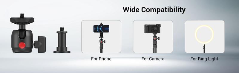 SmallRig Camera Desk Mount Table Stand 15"-35" with 1/4" Ball Head, Adjustable Light Stand, Tabletop C Clamp for DSLR Camera, Ring Light, Live Streaming, Photo Video Shooting 3488 Tripod Stabilizer Smartphone