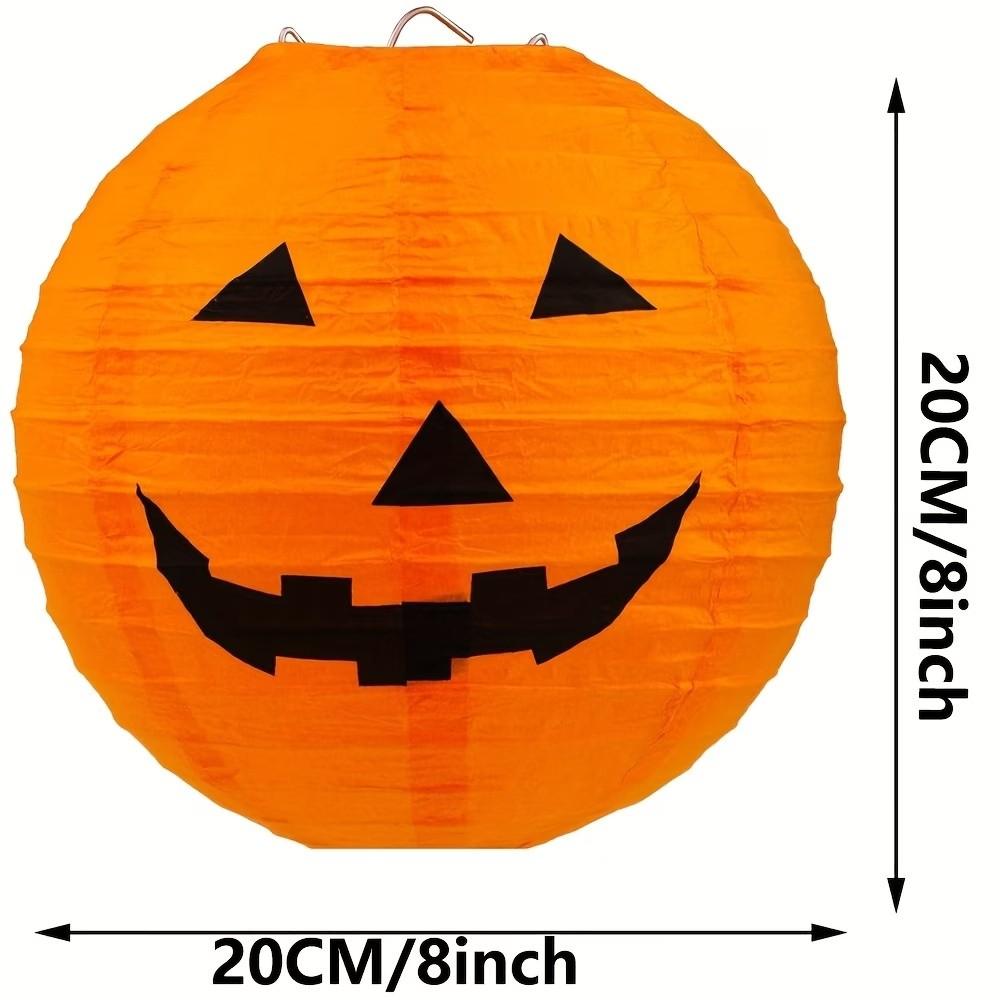 10 sets, Halloween pumpkin lanterns for courtyard decoration, low-cost horror setup, detachable scene setup, scary Thanksgiving scene paper lanterns
