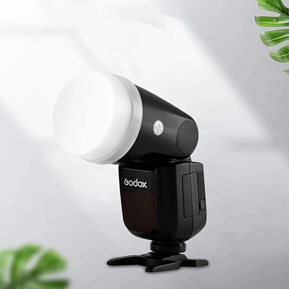 Soft Diffuser Flash Light Round Head for Godox V1/v1pro/v100 Dslr Camera Hot Shoe Lamp Portable Soap Box Softbox Photographic Fill Light