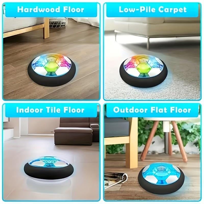 Floating Soccer Ball with LED Light for Indoor and Outdoor Fun, Interactive Gift for Kids, Requires 3 Aa Batteries, Lightweight Design