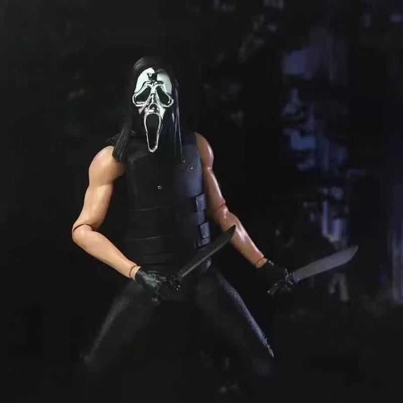 Ghostscream Ghost Face 7-Inch Action Figure, Halloween Collectible Model, High-Quality Toy Gift for Fans & Kids, Perfect for Display, Articulated Figures