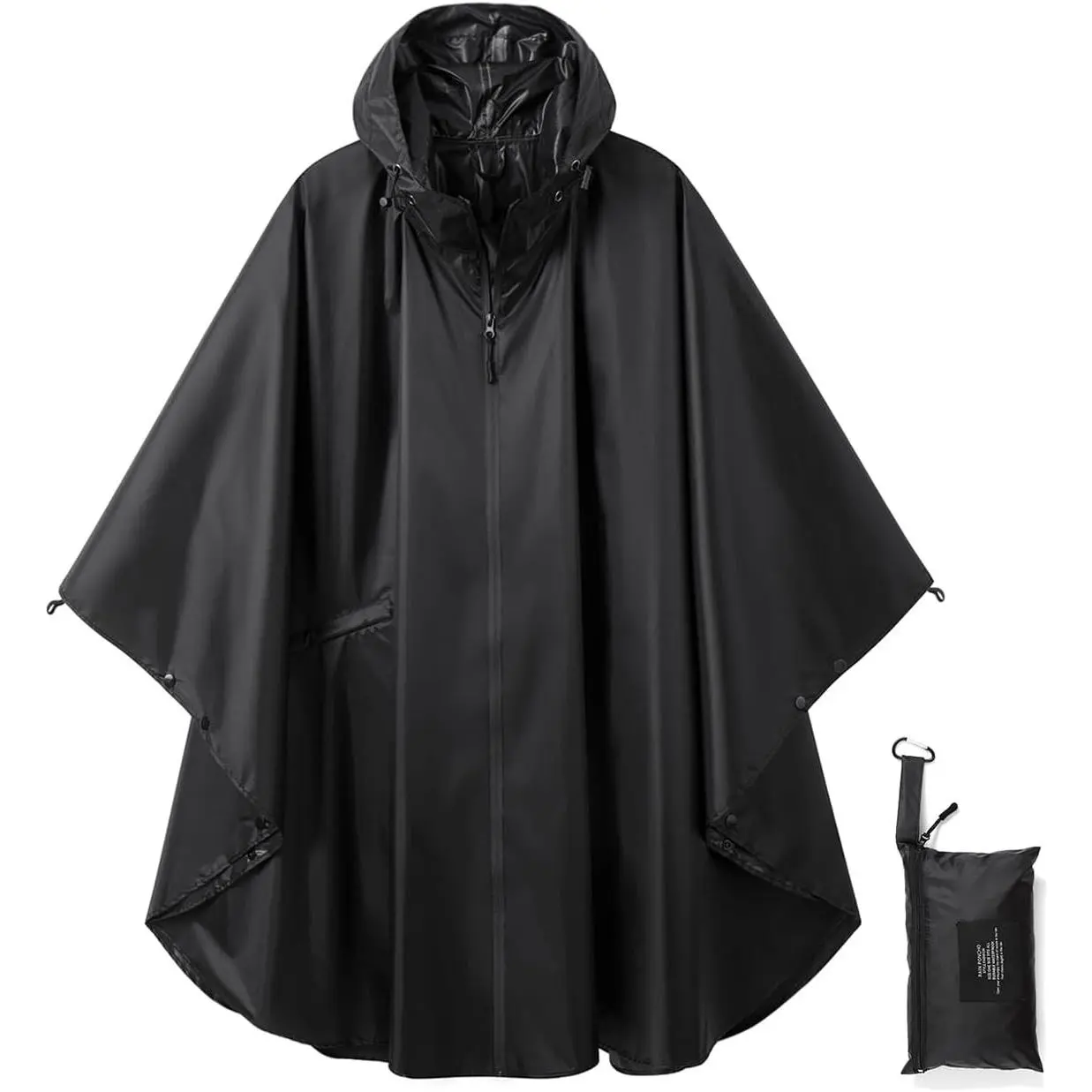 Hooded Waterproof Rain Poncho Jacket with Pocket for Women Men AdultsGift