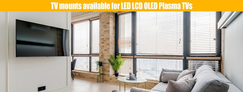 Universal Ultra-Thin Tiltable TV Wall Mount, Fits 14-42 Inch Flat Curved Screens, 25kg/55lbs Load Capacity, Max Vesa 200x200mm, TV Mount Bracket