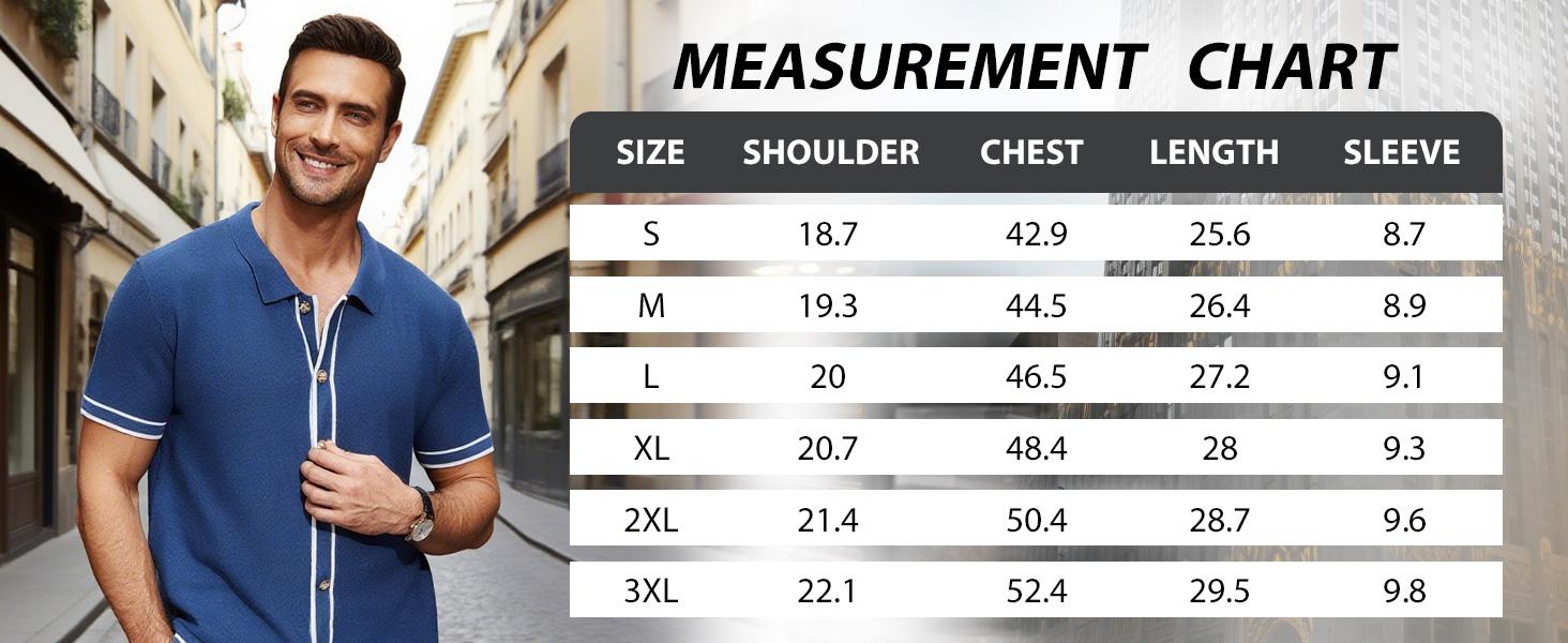 Zaitun Men's Contrast Trim Button Front Short Sleeve Casual Relaxed Fit Knit Top Polo Men Shirt