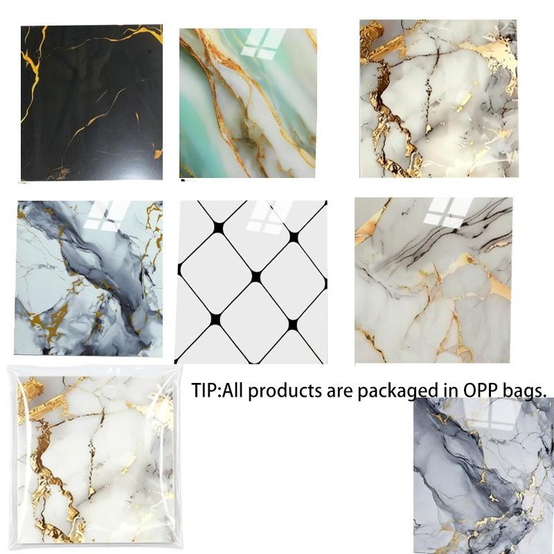 Self-Adhesive Waterproof Faux Marble Finish Marble Wall Stickers, Faux Tile Wallpaper for Renters, DIY Home Decor, Moisture Resistant, Easy Installation Self-Adhesive Waterproof Faux Marble Finish Marble Wall Stickers, Faux Tile Wallpaper for Renters, DIY Home Decor, Moisture Resistant, Easy Installation