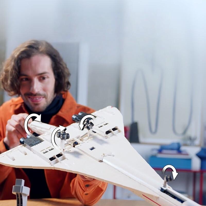 2083pcs Icons Airbus Concorde Supersonic Jet Model Kit, Compatible with 10318, DIY Toy for Boys, Birthday Christmas Gift