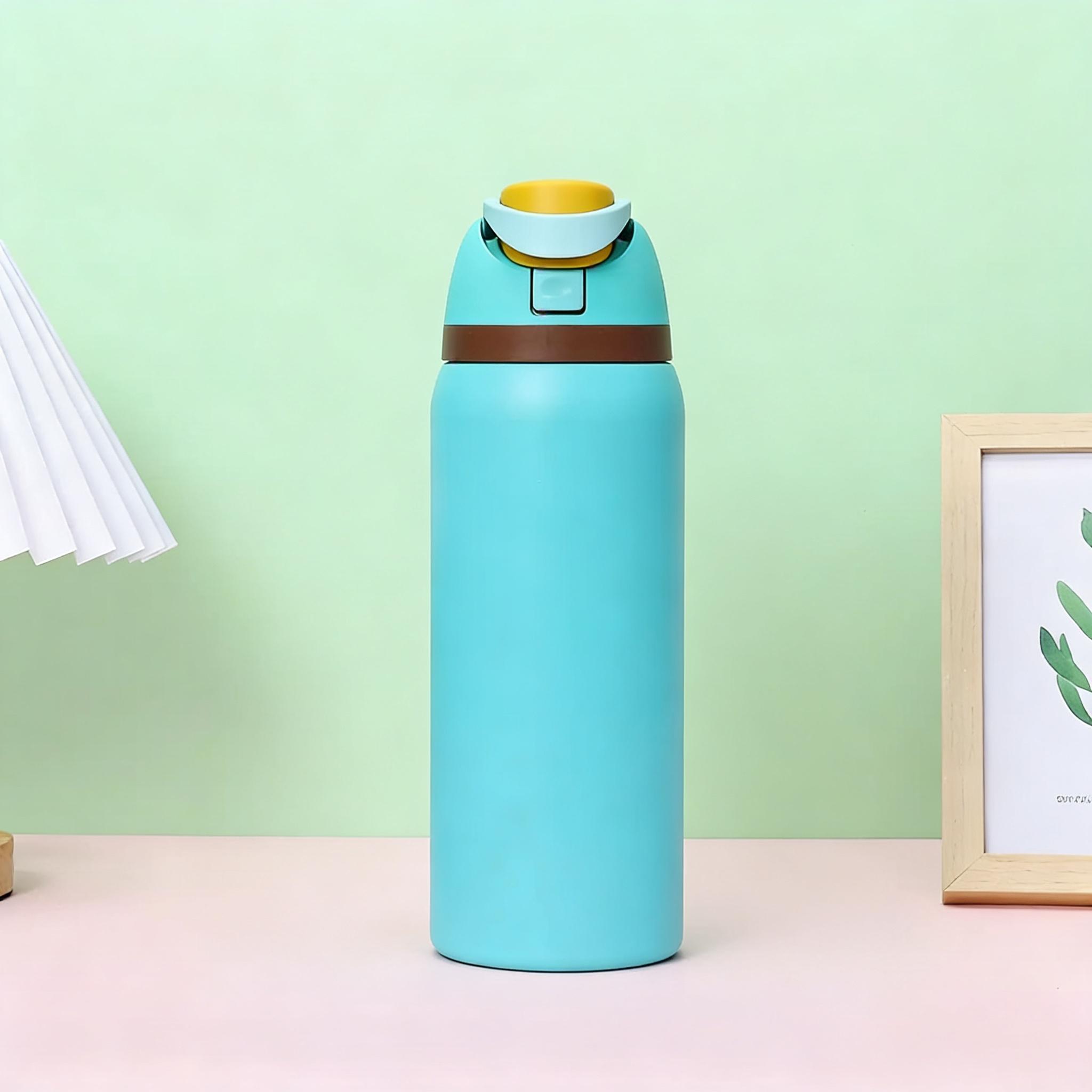 Stainless Steel Insulated Water Bottle with Straw, BPA-Free, Ideal for Outdoor Students and Office Workers, Travel Sports Cup