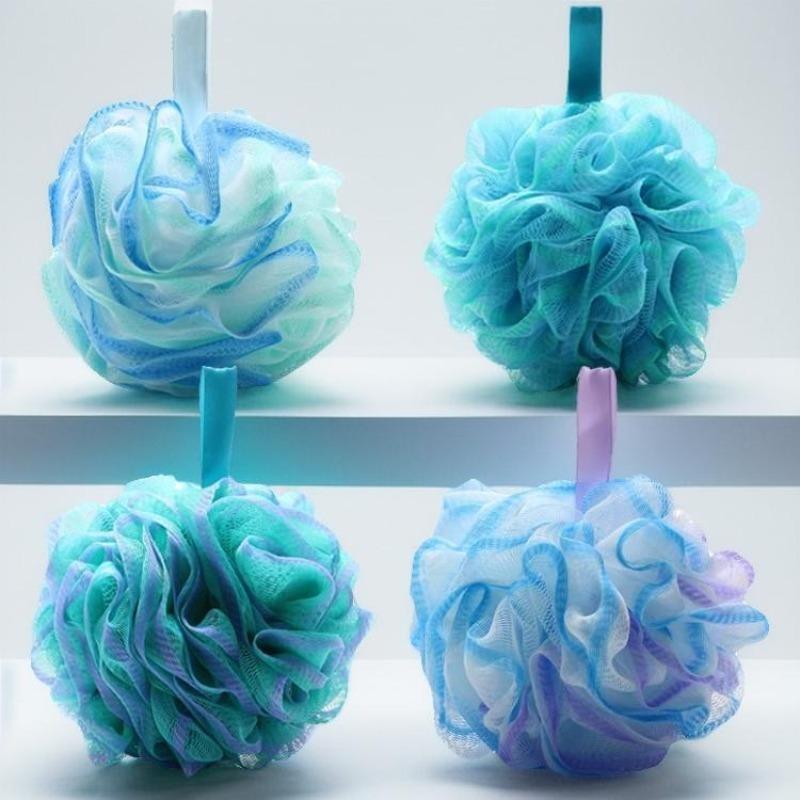 Soft Mesh Foaming Sponge Shower Exfoliating Body Scrubber, Bath Bubble Ball, Body Skin Cleaner, Cleaning Tool, Bathroom Accessories