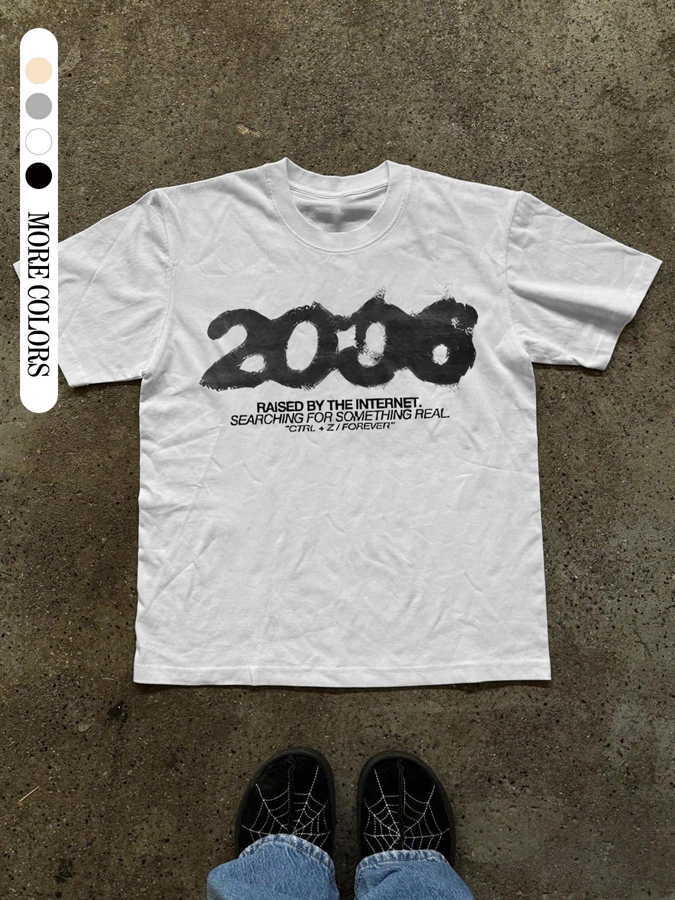 Unisex Short Sleeve Round Neck Fitted Long Casual Menswear T-Shirt Top, Digital Print Design, Ideal for Outdoor Activities, Perfect for Parties & Camping, Trendy American Style, Streetwear