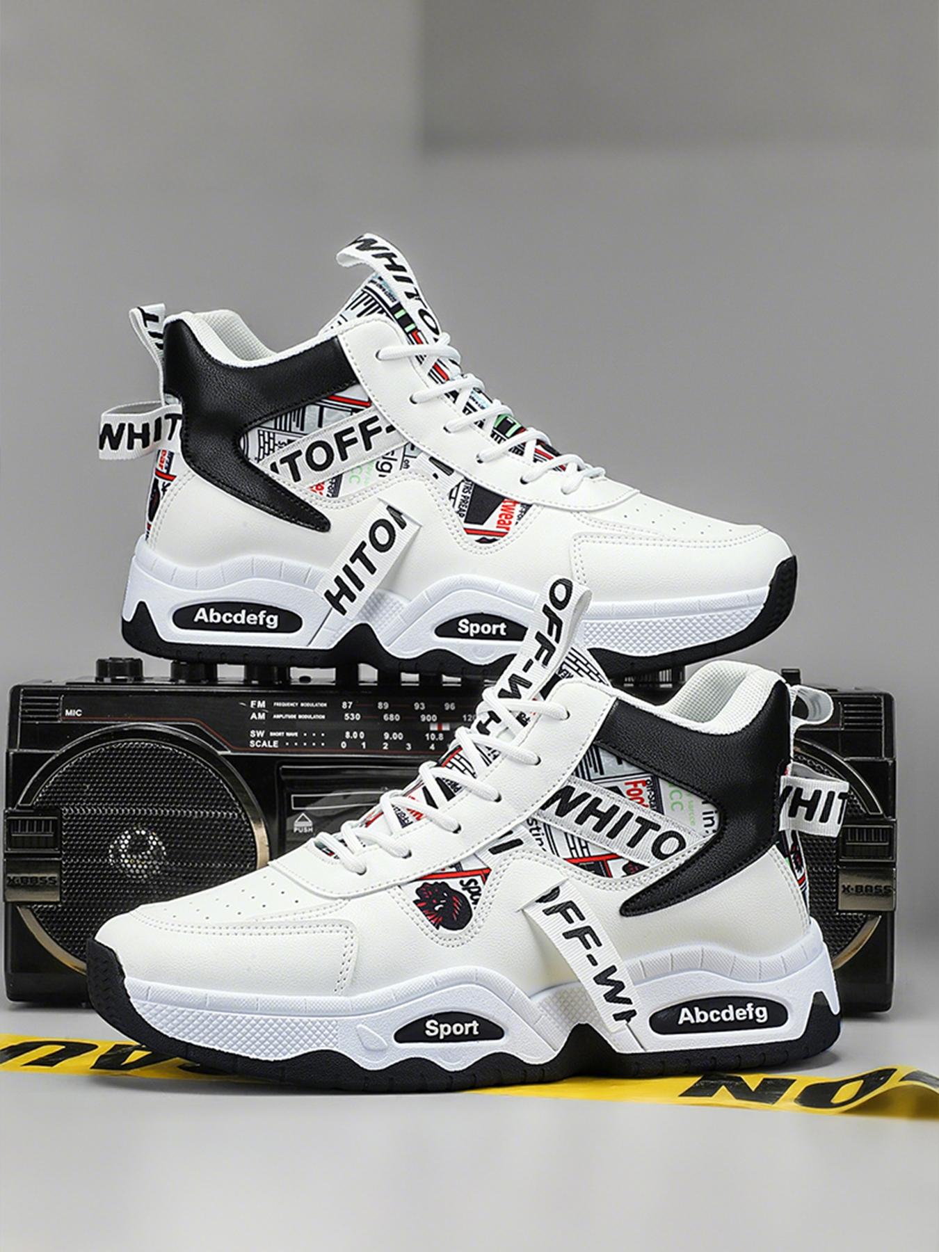 Men's Elevated High-Top Sneakers| Breathable Casual Shoes| Modern Platform Design| Sports Shoes