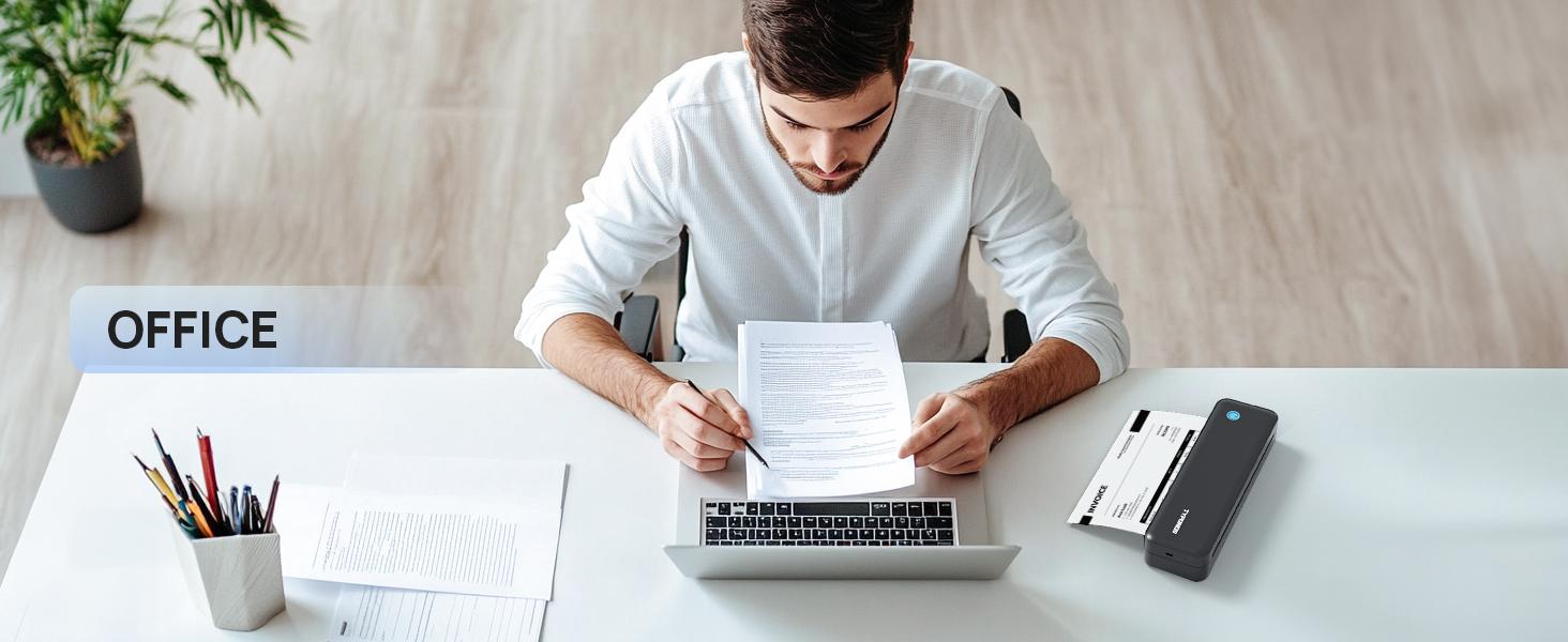 Portable Printers Wireless, D820 Thermal Inkless Printer Support Sizes from 8.5" x 11" to 2" Width, AI Printer, Suitable for Smartphone & PC, Bluetooth Printers for Travel, Home Use Fathersdaygift Portable Printers Wireless, D820 Thermal Inkless Printer Support Sizes from 8.5" x 11" to 2" Width, AI Printer, Suitable for Smartphone & PC, Bluetooth Printers for Travel, Home Use Fathersdaygift