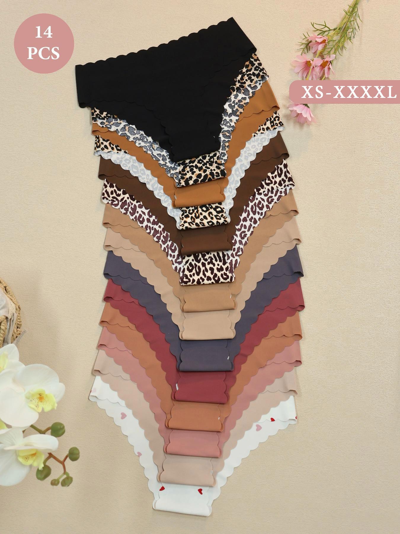 Women's Fitted Plaid Print Underwear Set, Casual Style, Moderate Fabric Thickness, All Seasons Wear, Ultra-Thin & Breathable Design, Panties
