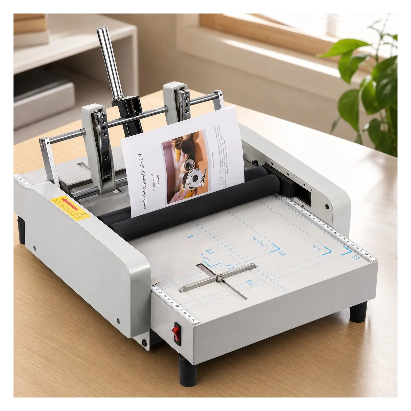 A3 Booklet Maker Paper Folder Stapler Machine, Max 11.7"x16.5" Saddle Stitch Book Binding Folding for Factory School Home Church, Brochures Manuals InvitationsGift