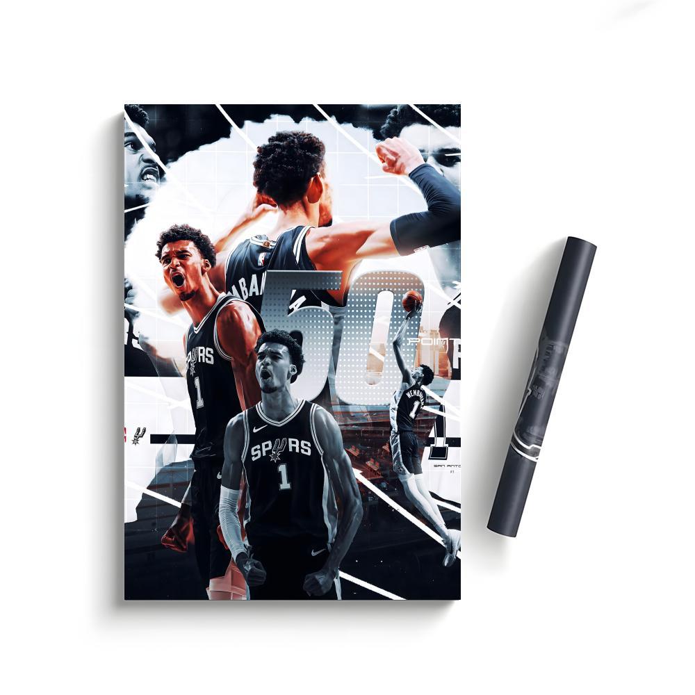 Victor Wembanyama Poster Bedroom Home Decor Art Poster Perfect Gift for Family and Friends