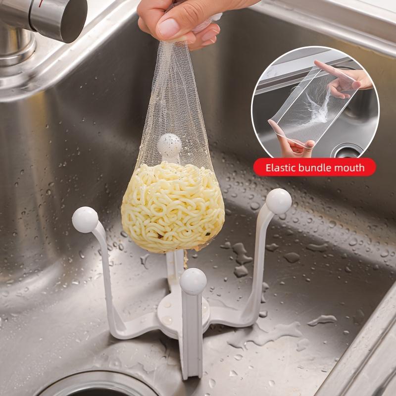 51/101 plastic kitchen sink drain baskets, hanging dishwashing nets, storage for leftover rice, grains and garbage, filter screens, easy to clean and reusable drain racks.