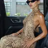 【Black Friday】Women's Leopard Print Backless Halter Neck Dress, Fashion Casual Cut Out Sleeveless Dress for Parties, Clubs and Dates, Cocktail Dress, Ladies Clothes for All Seasons