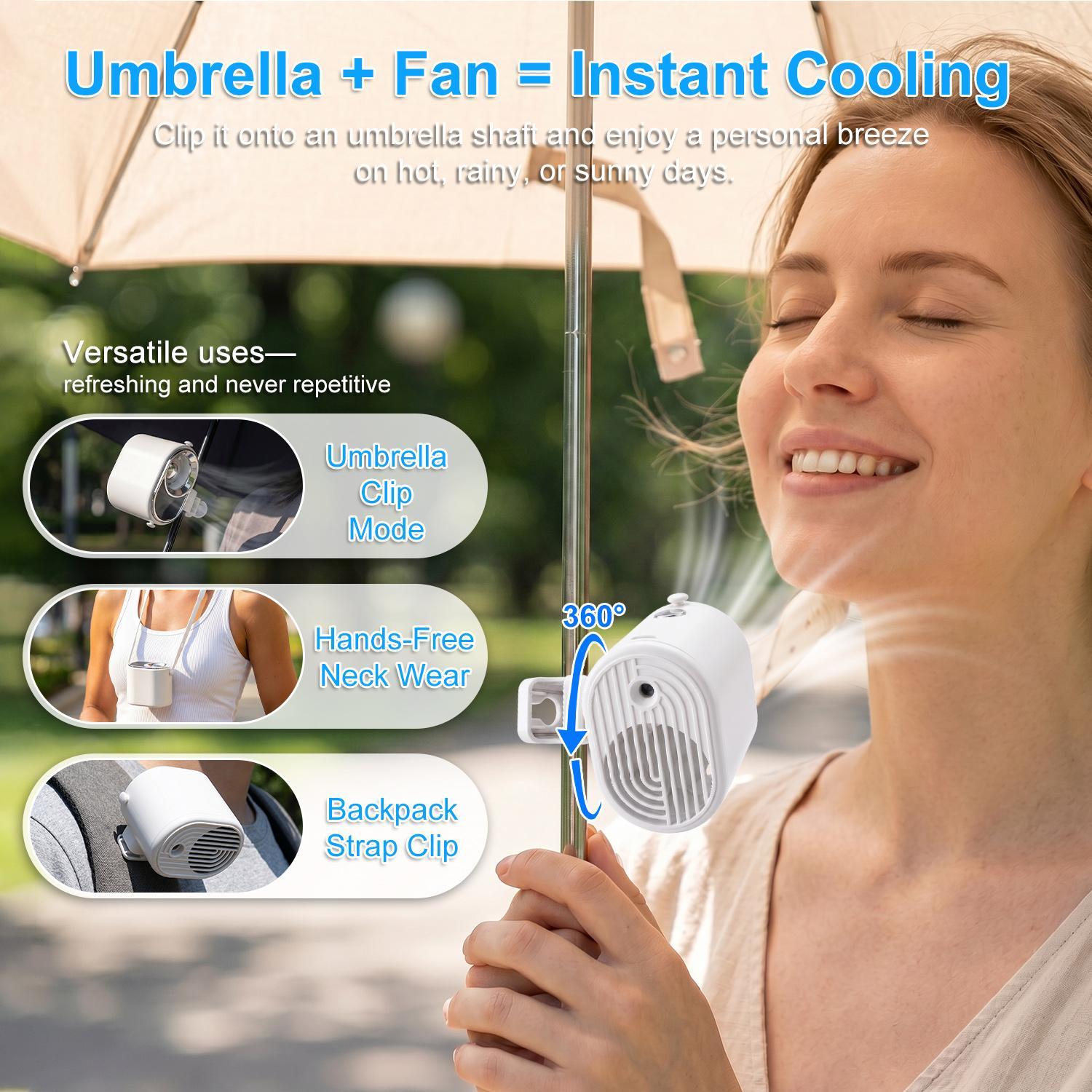 2026 Car Clip-On Fan with 360° Rotation & 199 Speeds - TikTok Shop