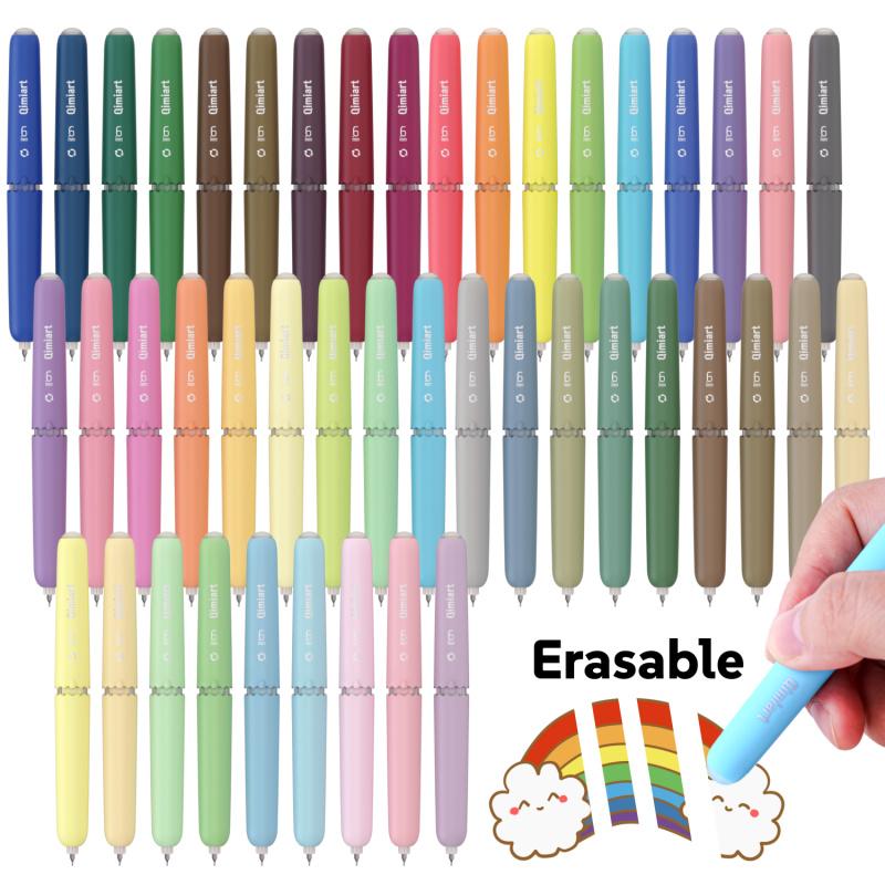 Erasable Gel Pens, 9/45 Colors Rotary Retractable Fine Point Erasable Pens,Vibrant Color Selection,Cute Eggshell Design,Erasable Ink,Make Mistakes Disappear for Drawing Writing Planner and Crossword Puzzles