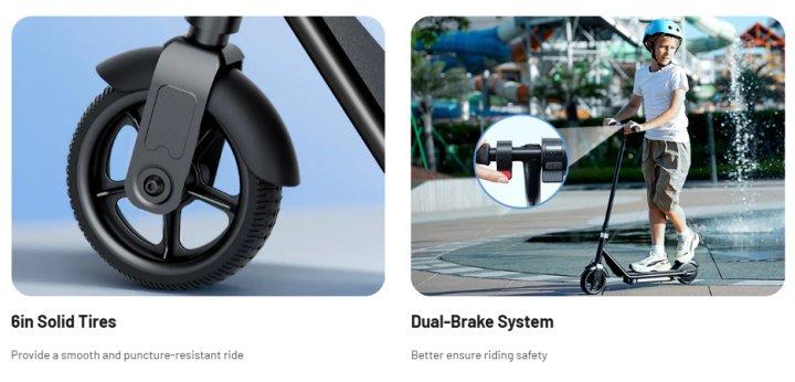 【Holiday Haul】LK3 Kids Electric Scooter (Ages 6 - 12): Magnetic Charging, 150W Motor, 3 - Speed Adjustable, LED Display, E - Brake & Foot Brake, Safe & Comfy Ride, 18V2.6Ah