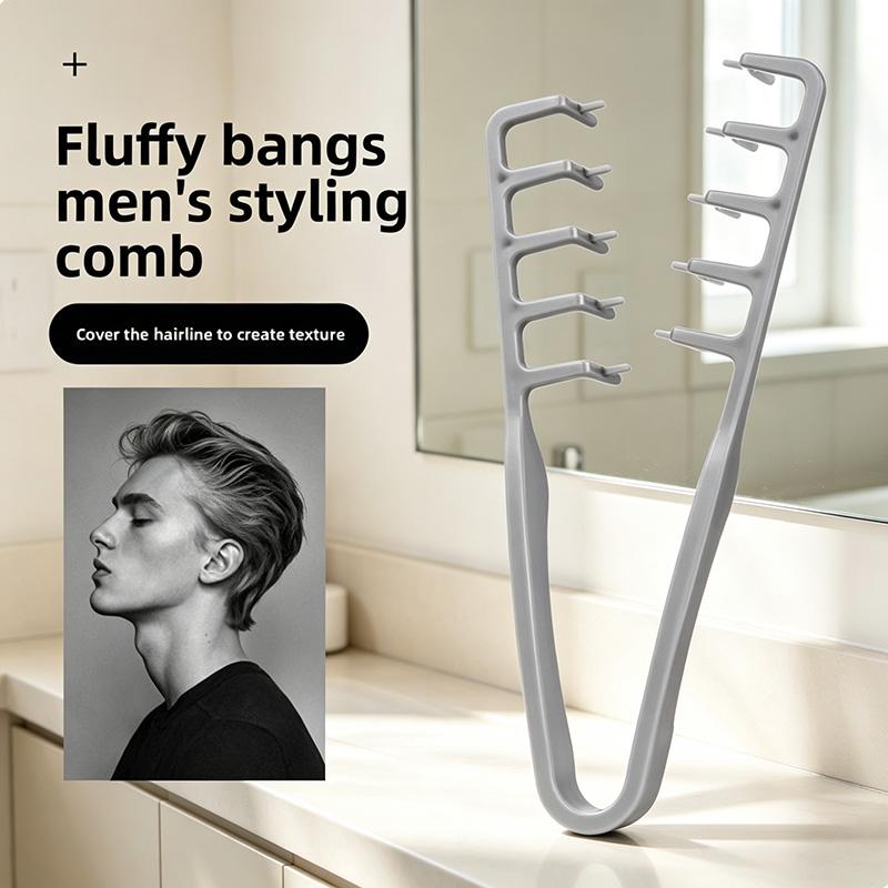 2pcs Men's & Unisex Salon-Grade Hairdressing Set - Styling Tools for Volumizing Top Knots, Slicked Back Pompadours, Pre-Styling Spikes - Portable Compact for Daily Use, Travel, All Hair Types