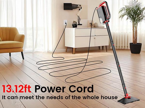 Phueut Lightweight Detachable Steam Mop Cleaner - 2 Modes 3 Temp Levels, Heavy Duty Powerful Handheld Steam Cleaner for Cleaning/Hardwood/Tile Grout
