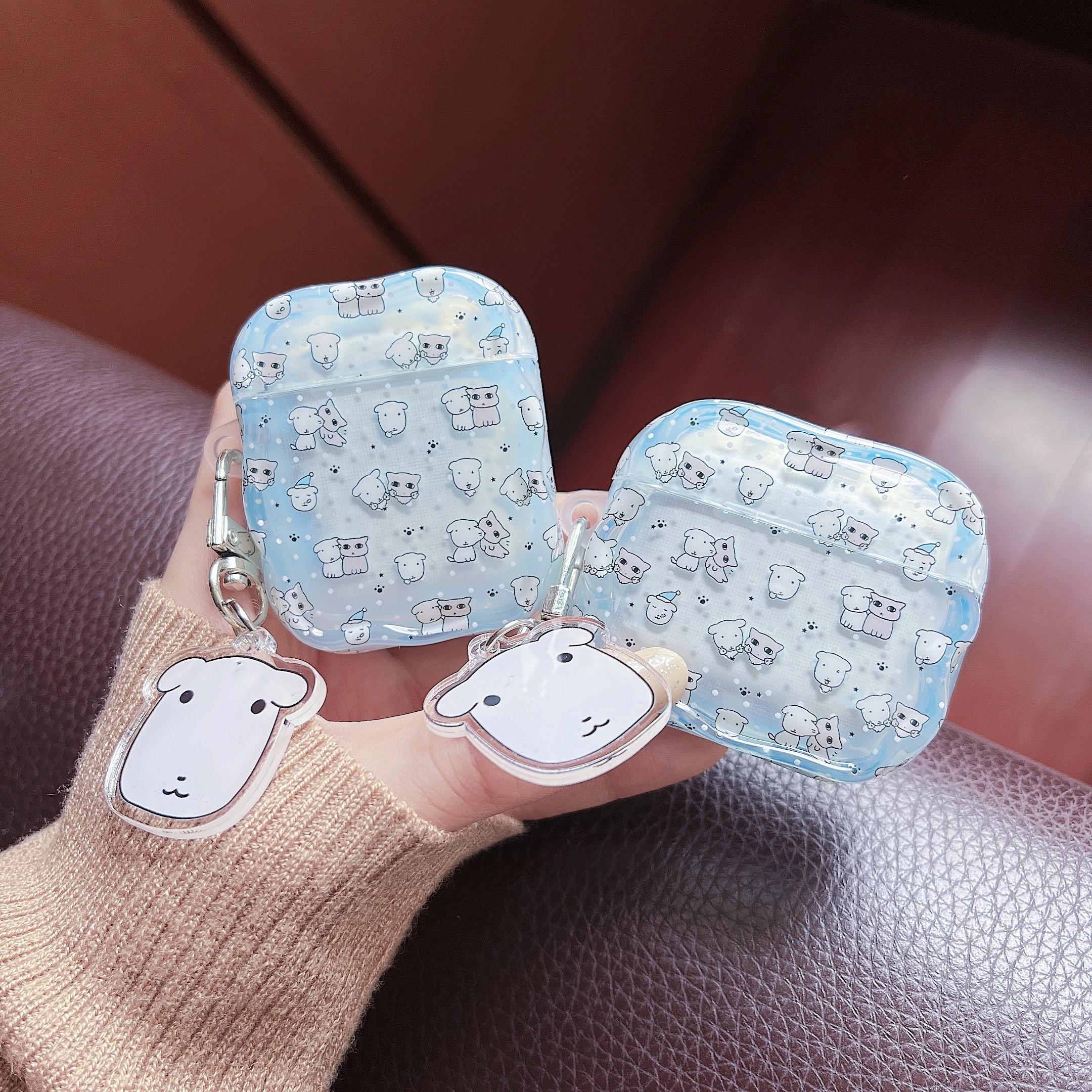 Apple AirPods Pro 3 Earphone Case, Full Screen Puppy Design, Compatible with Gen 2/3/4, Wireless Earbud Protector, Dirt-Resistant, Drop-Proof