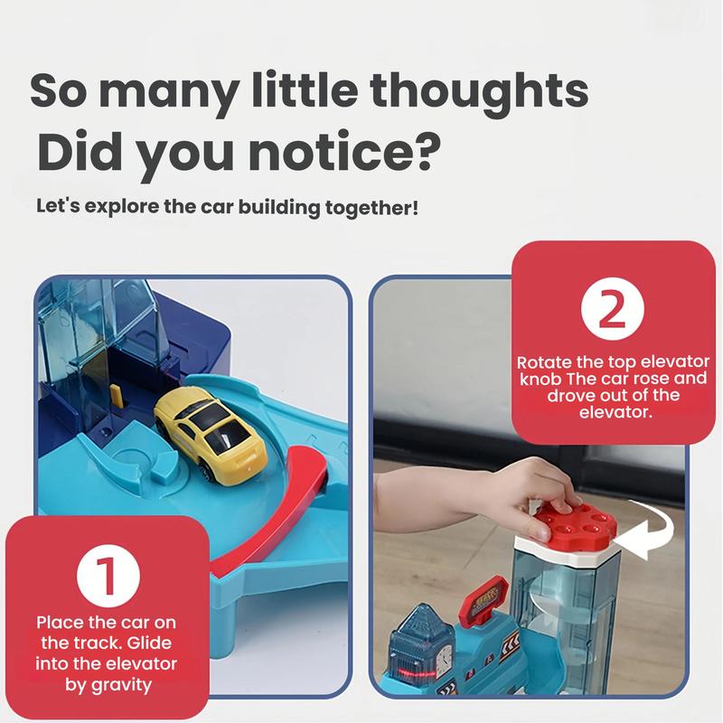 City Parking Lot-Parking Garage Toy Playset,Race Car Ramp Track Toys Sets Garage Playset with 4 Little Alloy Racer Cars Adventure Track,3Parking Levels Christmas Birthdays Gifts for Age 3 4 5 6 7 Boys Girls hot wheels garage toy pista de carros para niños