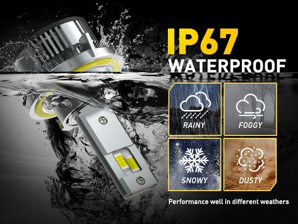 AUXITO H13/9008 LED Bulbs, 900% Brighter 120W 30000LM Per Set, 6500K Cool White H13 LED Bulbs, Plug-N-Play Halogen Replace H13 Bulbs, Canbus Ready, Pack of 2