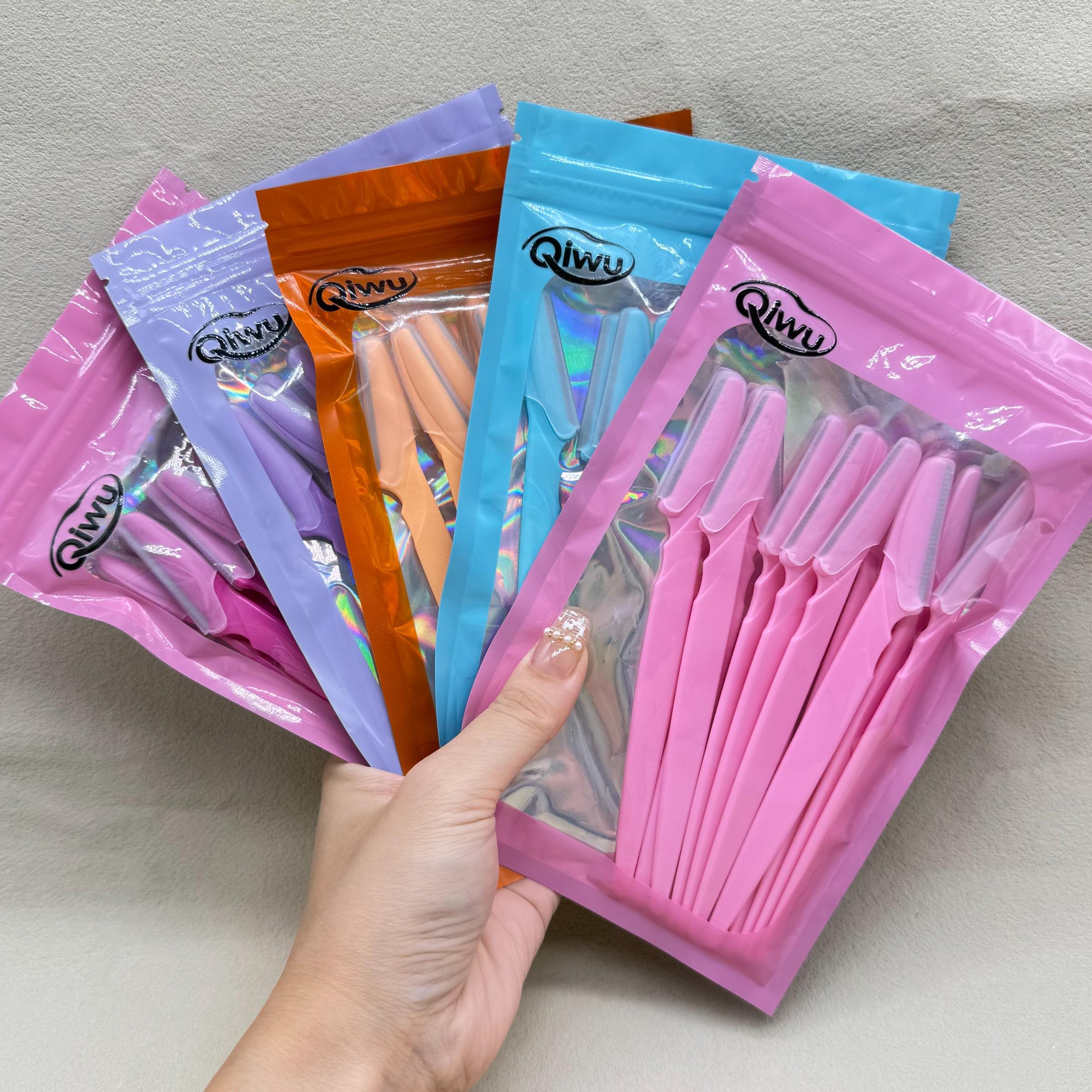 12-Piece Eyebrow Trimmer Set, Safe Packaging with Blade Protection Caps, Portable Facial Hair Removal Tool for Women, Beauty Essentials