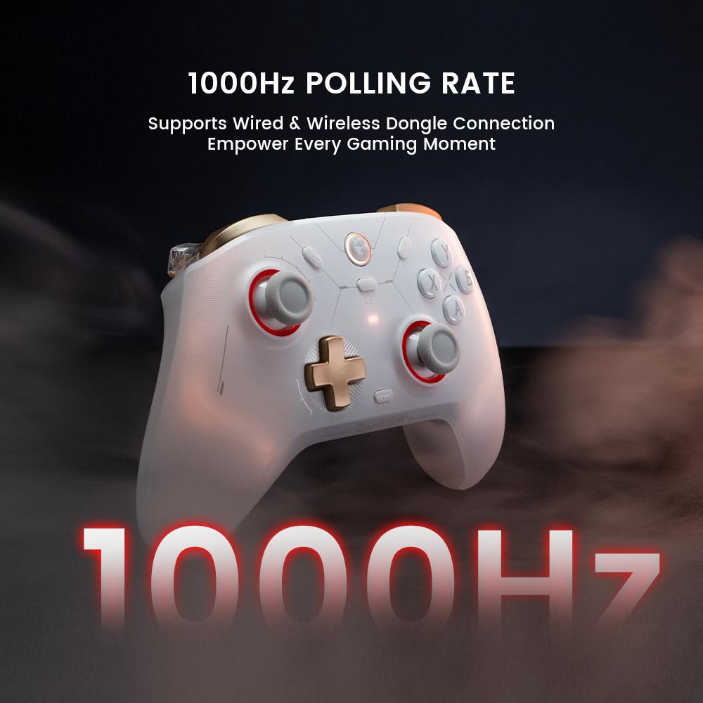 GameSir Cyclone 2 (Not Compatible with Xbox) Wireless Controller for PC/Switch/iOS/Android with Mag-Res TMR Sticks, Hall Effect Triggers, RGB Lighting, 6-Axis Gyro