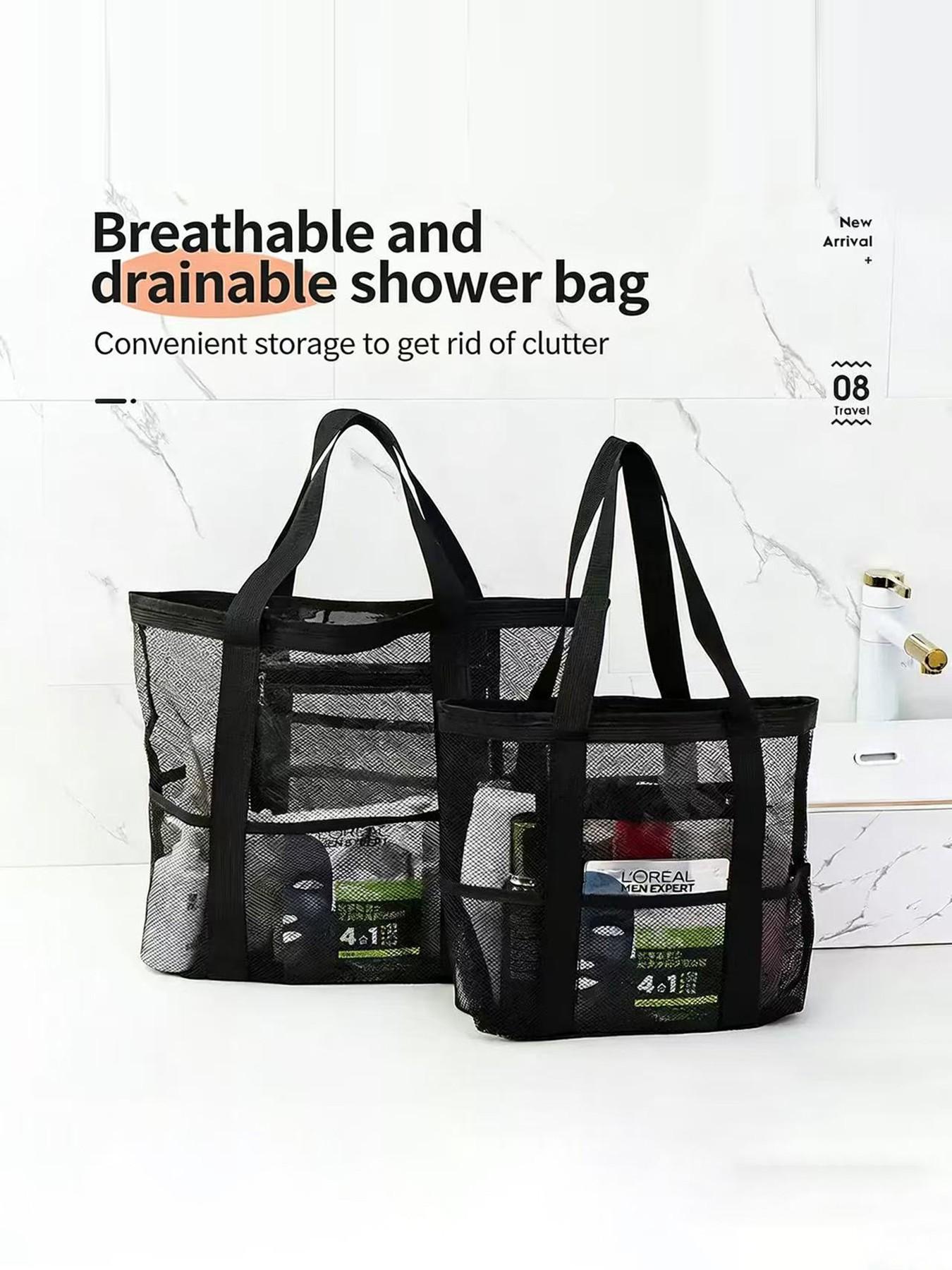 Women's Beach Bag, Casual Hobo Pool Bag with Zipper Inner Pocket, Foldable Swim Tote for Vacation Essentials, Stylish and Practical