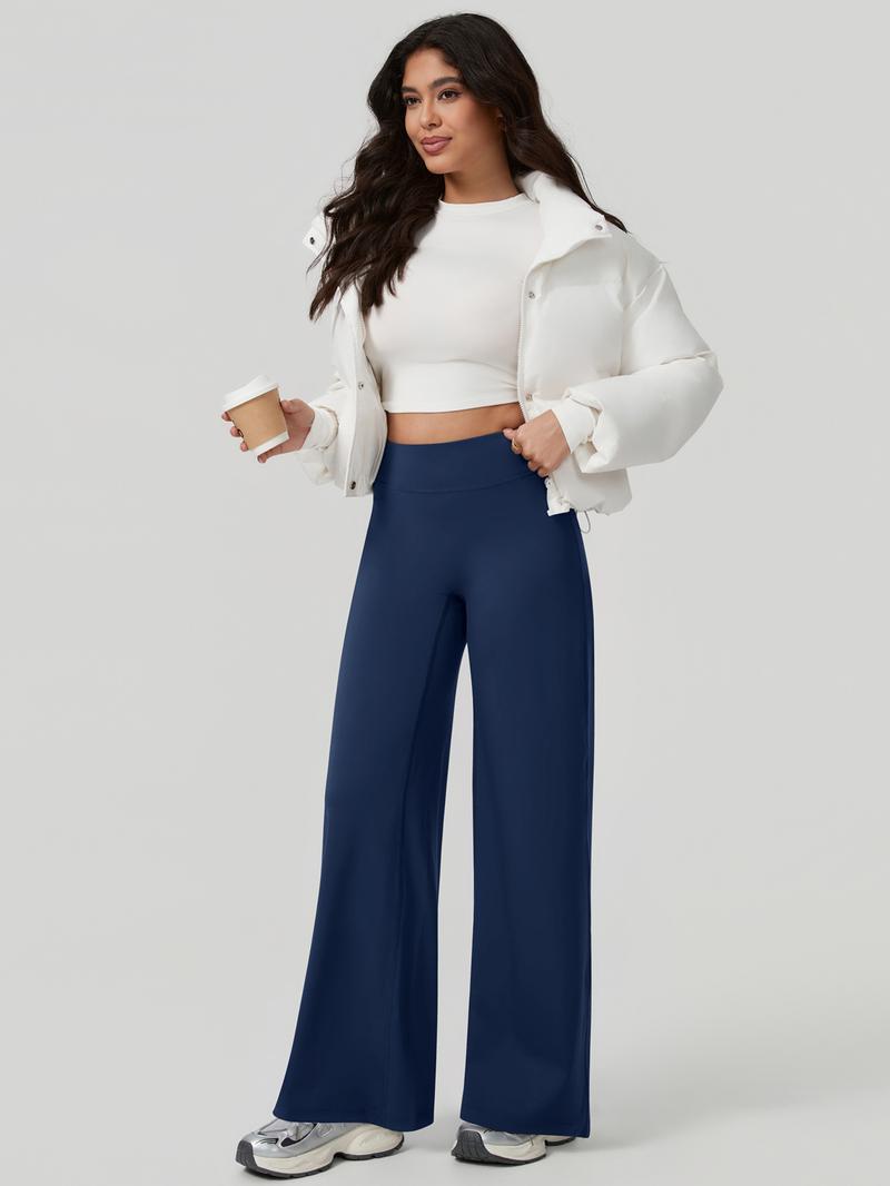 Women's High-Waisted Wide-Leg Pants, Casual Chic Trousers, Comfortable Loose-Fitting Design, Soft Breathable Fabric, Perfect for Daily Wear & Sports