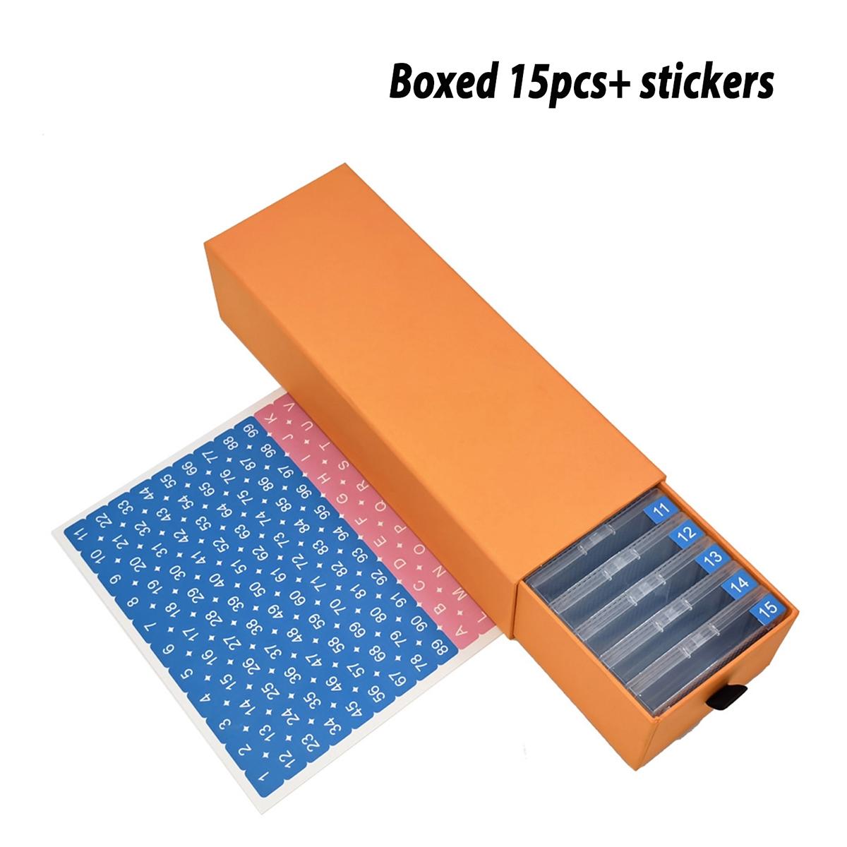 BASIC SUPPLY Diamond Painting Storage Containers, 15/30/45 Grid Art Organizer Tray with Lid, Bead Storage & Organization Box, Cloud Design Bottom, Diamond Art Tools