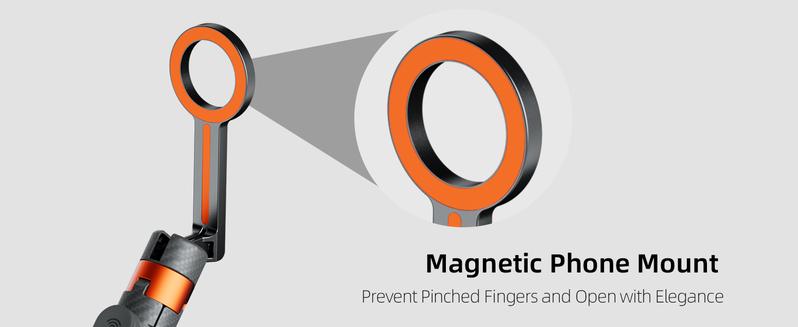 Weilisi Magnetic Selfie Stick Tripod for iPhone with Remote, 65" Phone Tripod for Video Recording, Selfie Stick Tripod for iPhone 11~16 Series and Android Phones(Inclueded Metal Ring)