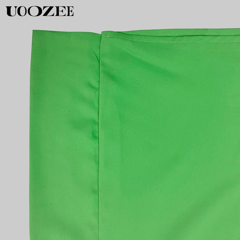 UOOZEE Women's Casual Loose Asymmetric Solid Color Split-Joint One-Shoulder Maxi Dresses, Party, Holiday Elegant Style, Chiffon Fabric, birthday outfit One Size Up Recommended for C - Cup and Above