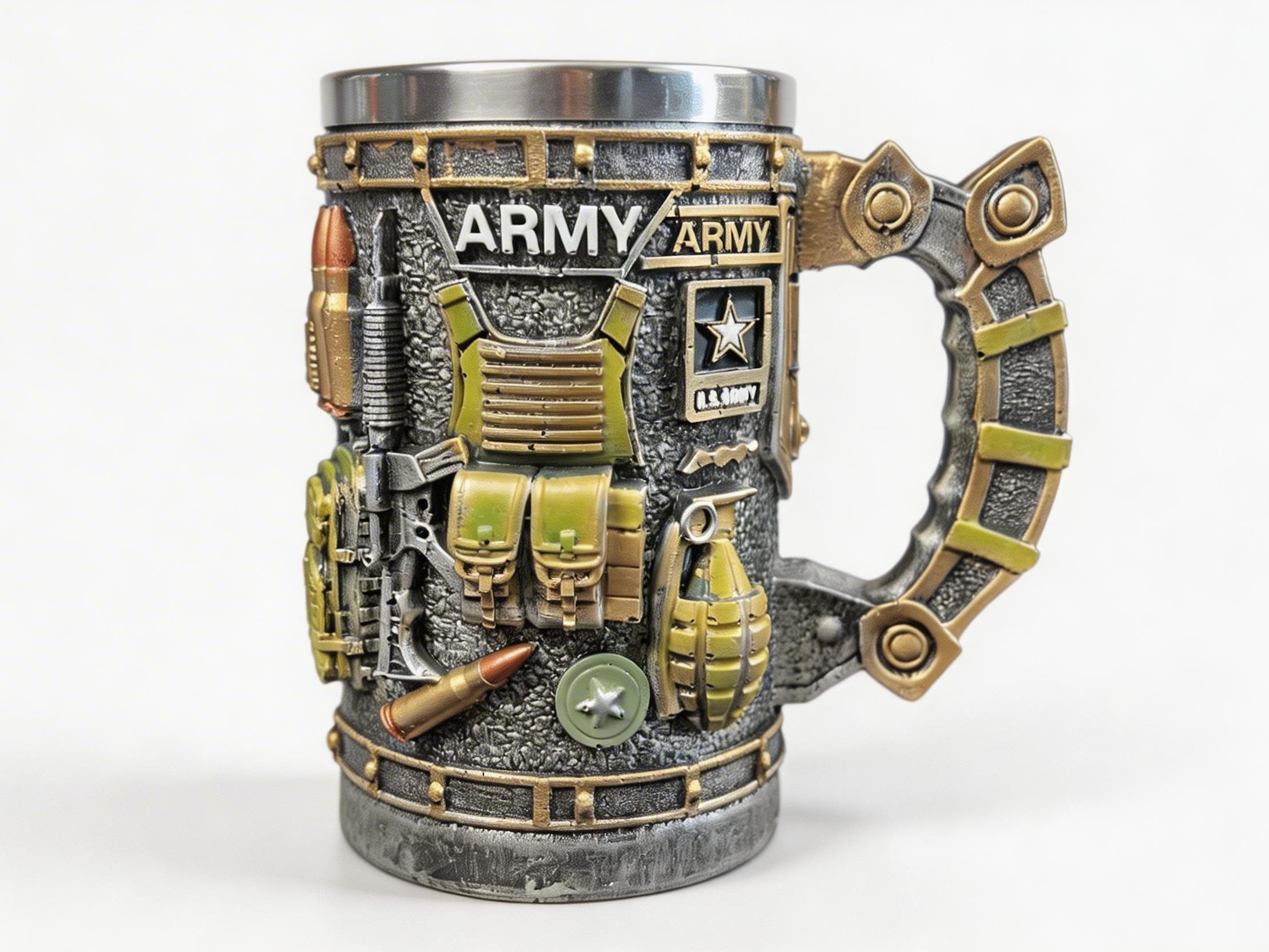 Military 3D Mug Series - Personalized Stainless Steel Beer Mug, Vintage CoffeeMugs, Stylish Coffee Mugs, Drinking Cup forHome Kitchen, Summer Gifts, Gift for Friends &Family,Military 3D Mugs, Resin Coffee Mugs, Military Themes Military 3D Mug Series - Personalized Stainless Steel Beer Mug, Vintage CoffeeMugs, Stylish Coffee Mugs, Drinking Cup forHome Kitchen, Summer Gifts, Gift for Friends &Family,Military 3D Mugs, Resin Coffee Mugs, Military Themes