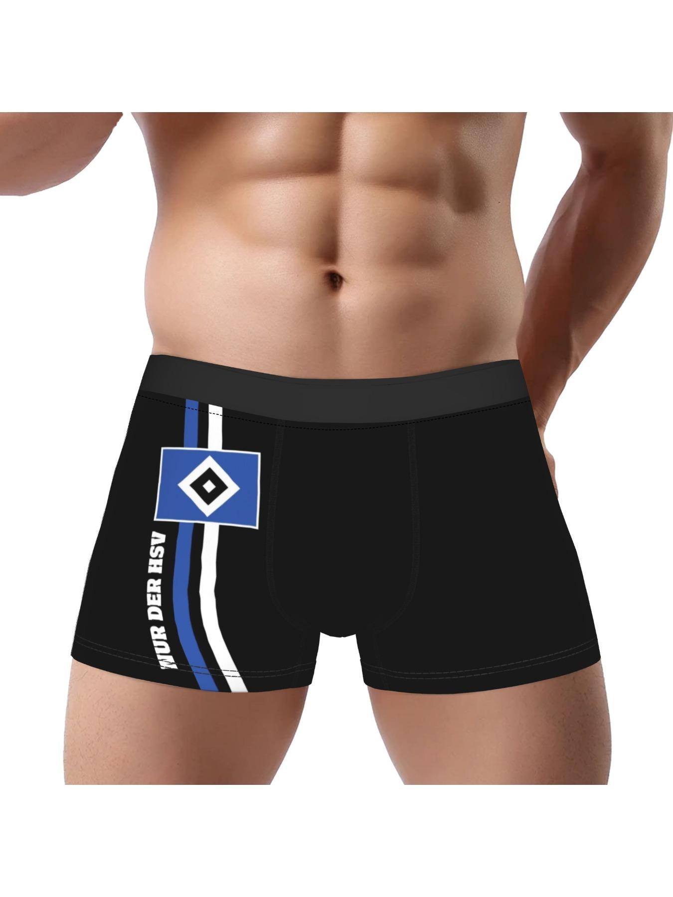 1piece Football Underpants Breathbale Panties Man Underwear Print Shorts Boxer Briefs Halloween Christmas