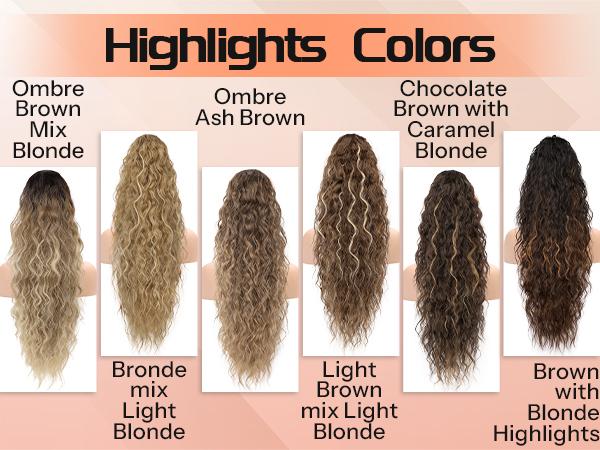 [AISI HAIR]Ponytail Extension 30 Inch Drawstring Ponytail Hair Extensions for Women Long Curly Black Brown Clip in Ponytail Synthetic Hairpieces for Daily Use