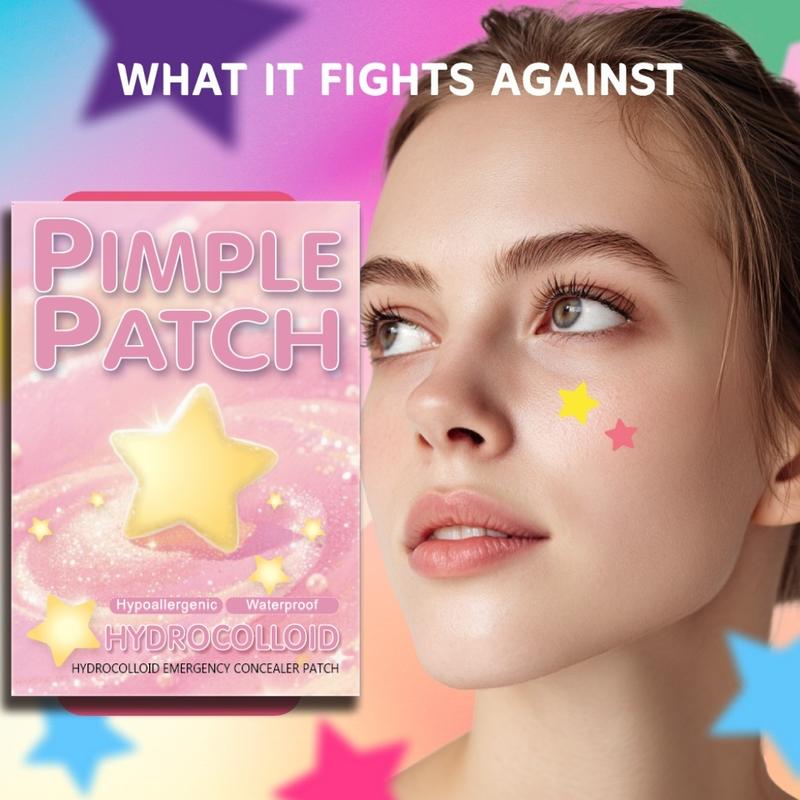 1400 Pieces Star-Shaped Acne Patches, Face Water Gel Absorption Cover, Tea Tree Acne Patch, Cute Star-Shaped Acne Stickers