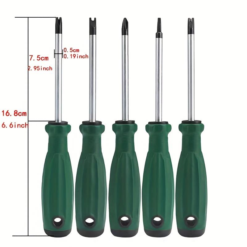 5-Piece Irregular Screw DIY Set, U-Shaped Y-Shaped Triple Tip Cross Triangle Screwdriver, Universal Manual Tool, Super Durable Repair Tool