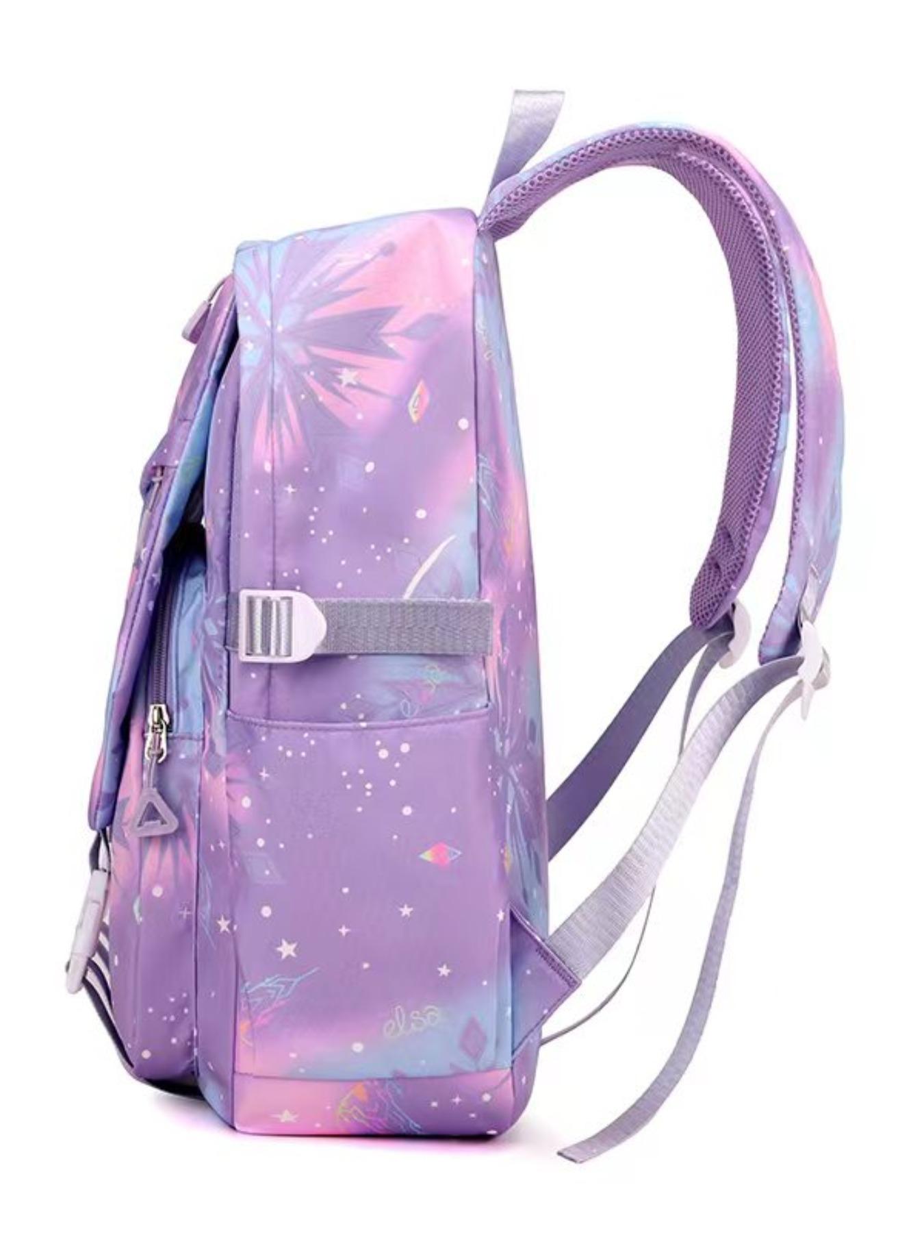 Cute Kpop Hunter Girl Group Cartoon Backpack, Adorable Jk Plaid Sweet Student Bag, Anime Style with Fur Ball, All Seasons